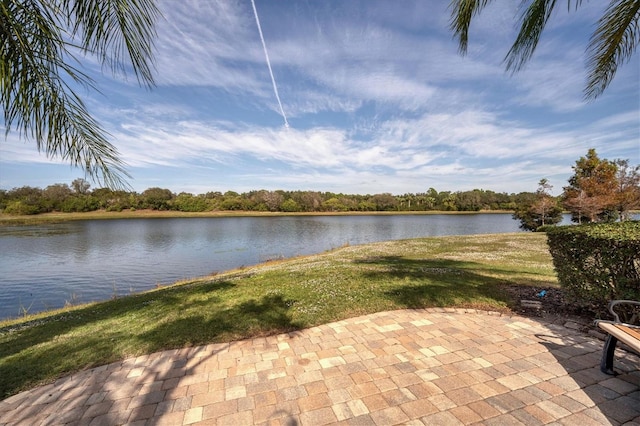 view of water feature