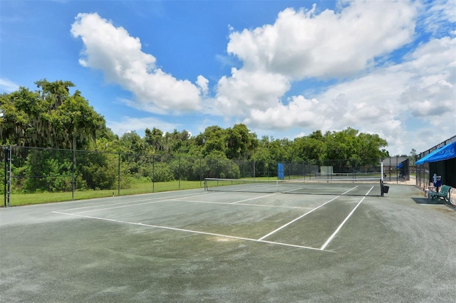 view of tennis court