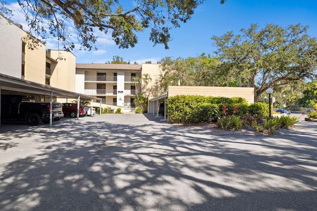 view of front of house with a carport