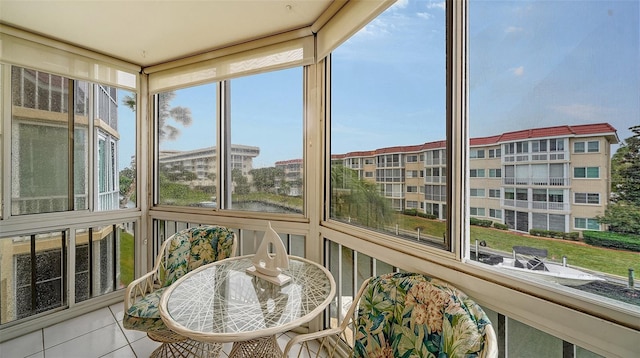 view of sunroom / solarium