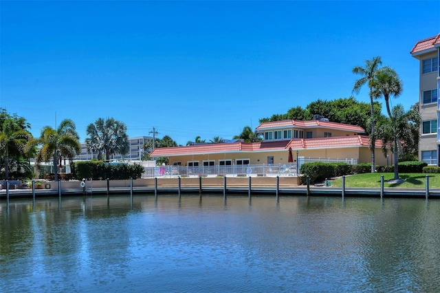 view of water feature