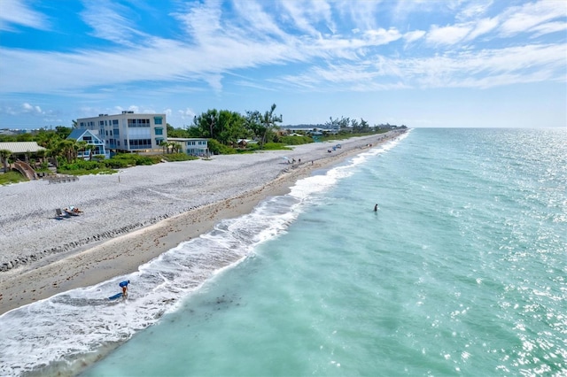 water view featuring a beach view