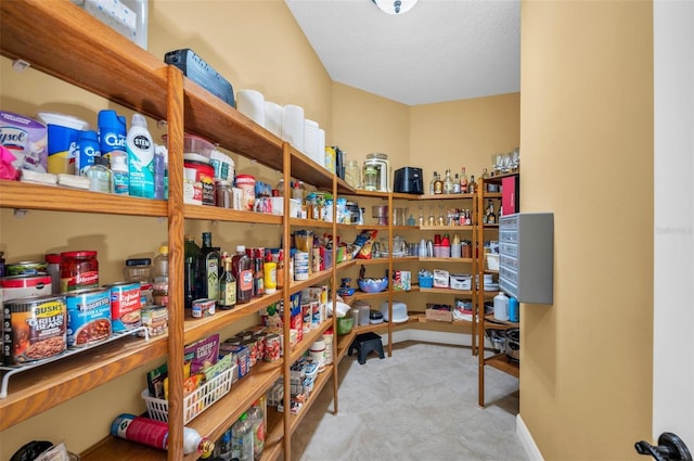 view of pantry