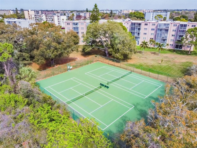 view of tennis court