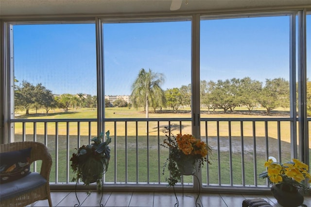 sunroom featuring a healthy amount of sunlight