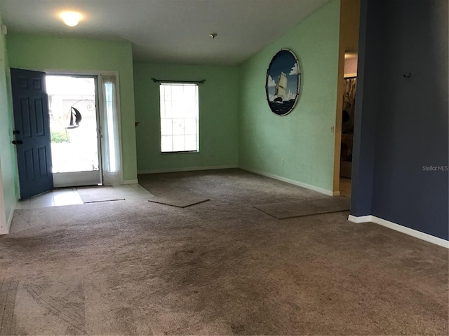 interior space with light colored carpet