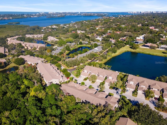 1654 Starling Dr Unit 201, Sarasota, FL 34231 - bird's eye view featuring a residential view and a water view