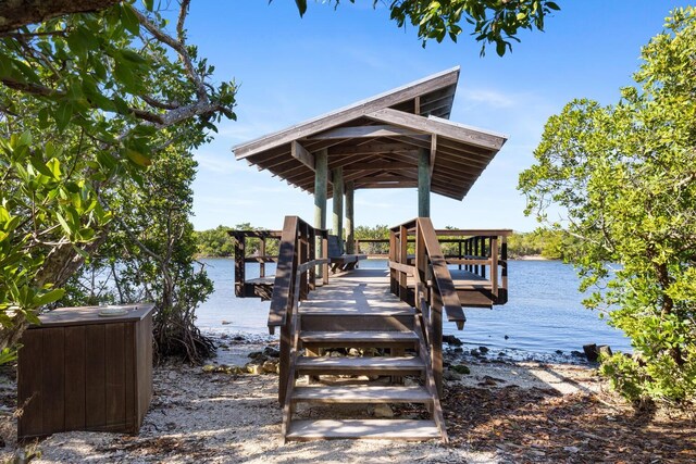1654 Starling Dr Unit 201, Sarasota, FL 34231 - dock area with a water view