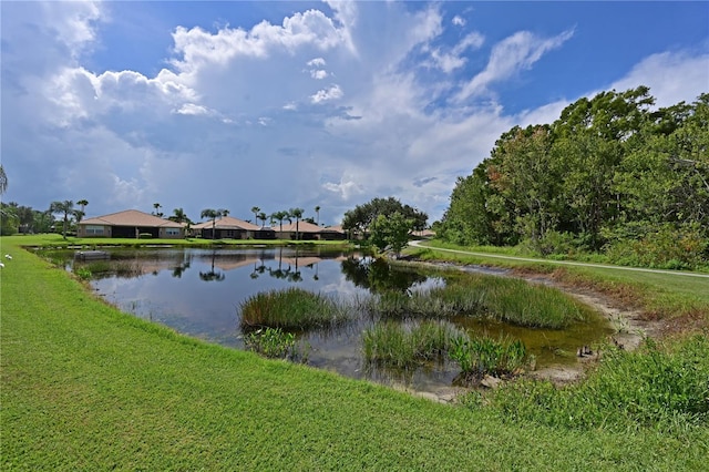 view of water feature