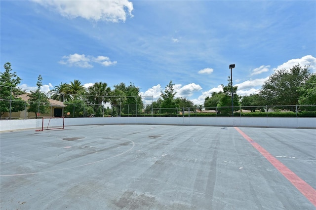 view of basketball court