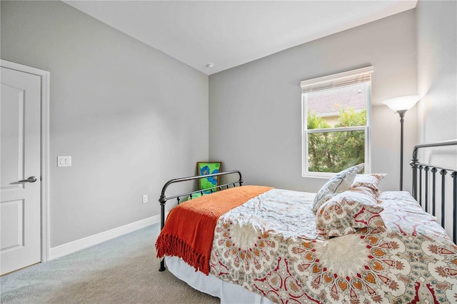 bedroom featuring carpet