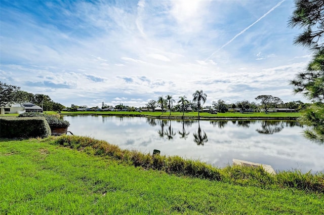 view of property view of water