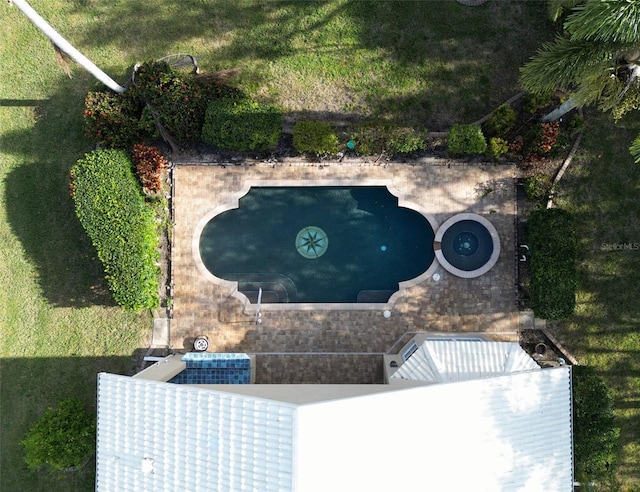 birds eye view of property