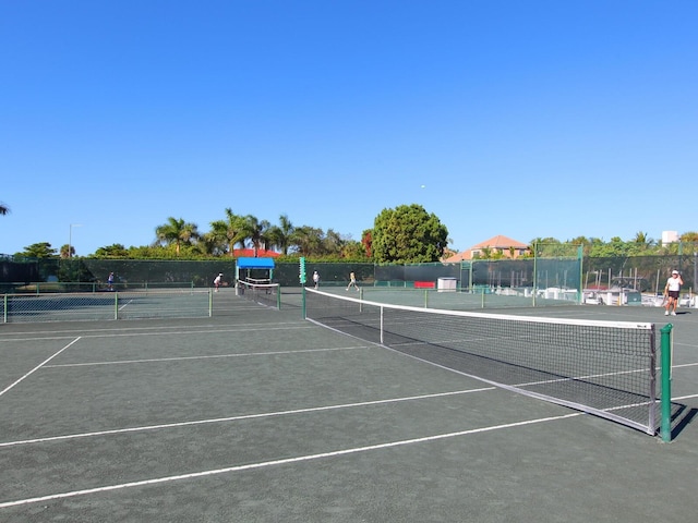 view of sport court