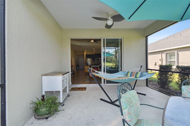 4618 Deep Creek Ter, Parrish, FL 34219 - view of patio featuring ceiling fan
