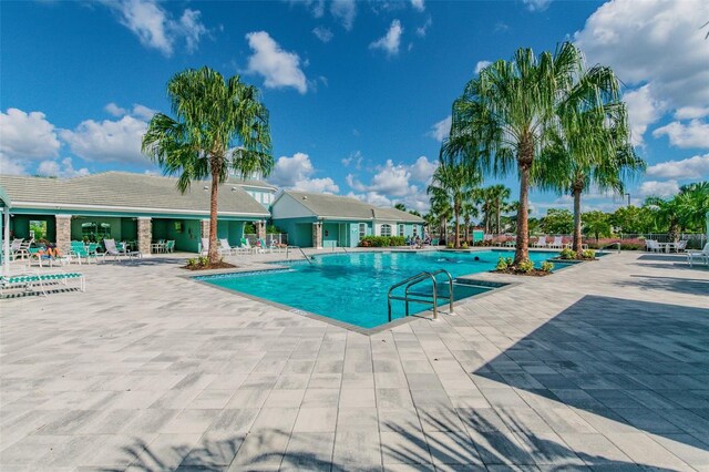 4618 Deep Creek Ter, Parrish, FL 34219 - view of pool with a patio area
