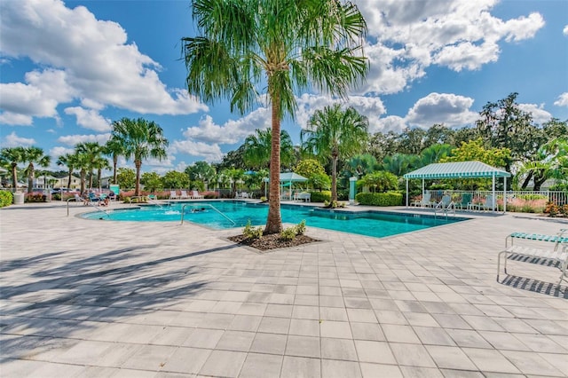 4618 Deep Creek Ter, Parrish, FL 34219 - view of pool with a patio area