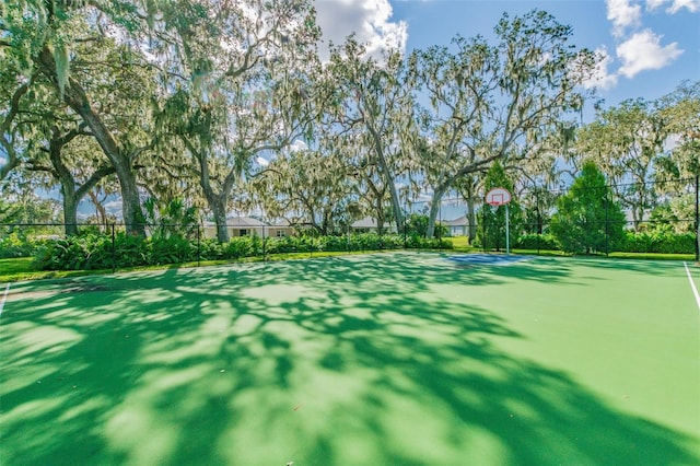 4618 Deep Creek Ter, Parrish, FL 34219 - view of tennis court with basketball court