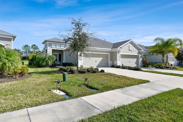 4618 Deep Creek Ter, Parrish, FL 34219 - view of front facade featuring a front lawn and a garage