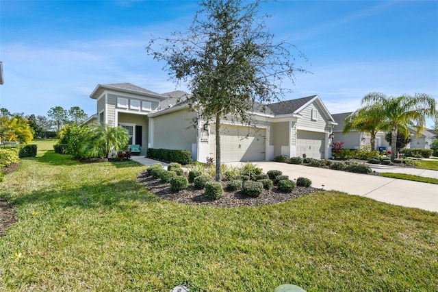 4618 Deep Creek Ter, Parrish, FL 34219 - view of front of house with a front lawn and a garage