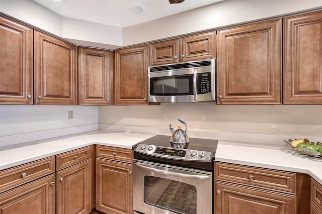 kitchen featuring appliances with stainless steel finishes