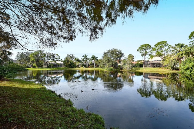 view of water feature