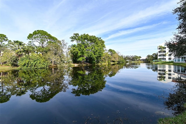 view of property view of water