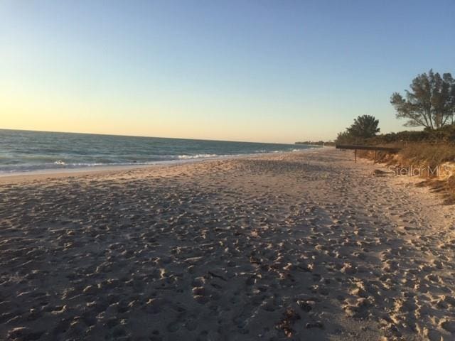 water view featuring a beach view