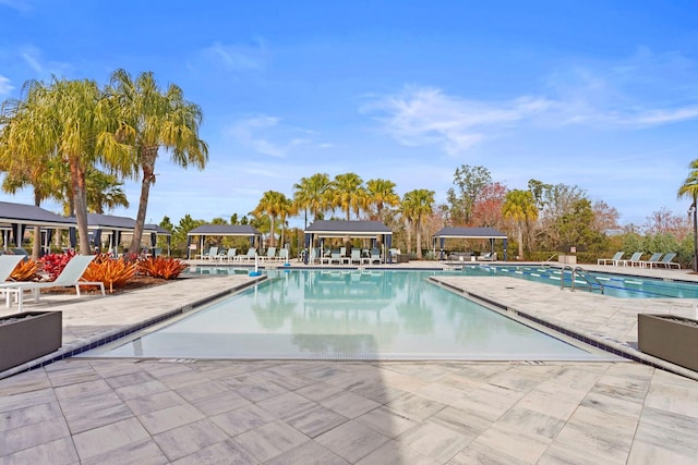 view of pool with a patio area