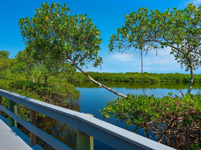 view of water view