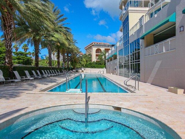 340 S Palm Ave Unit 15, Sarasota, FL 34236 - community pool with a patio area