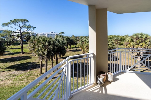 view of balcony