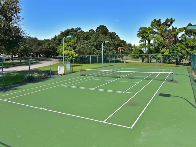 view of tennis court