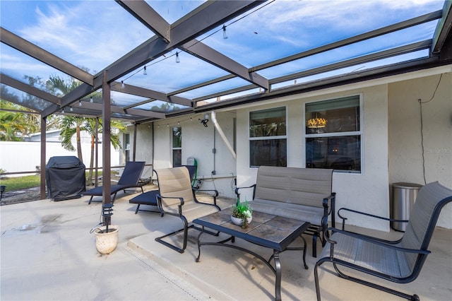 view of sunroom