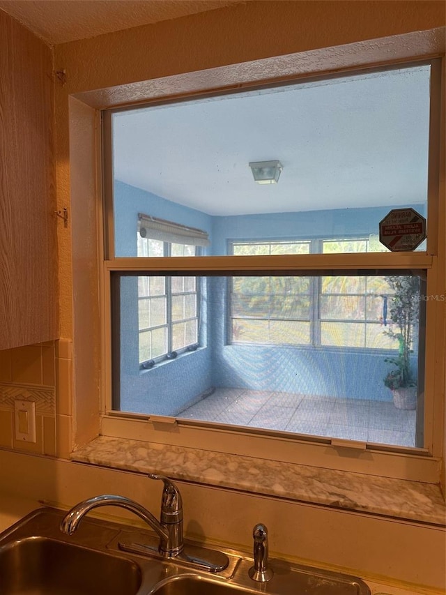 interior details featuring sink