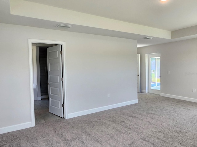 view of carpeted empty room