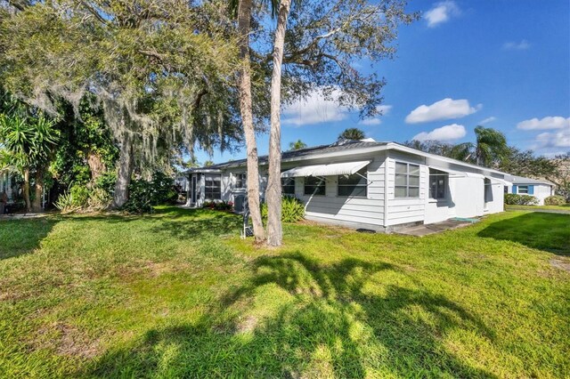 exterior space with a lawn