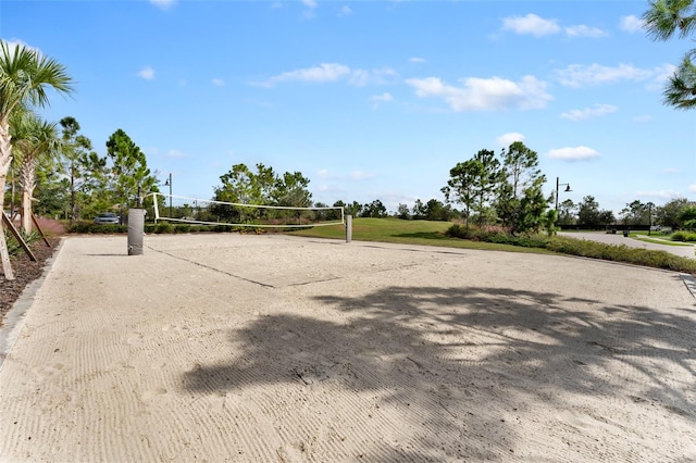 view of property's community with volleyball court