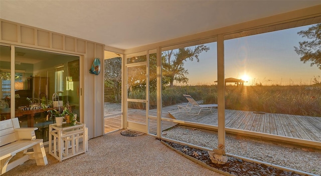 view of sunroom