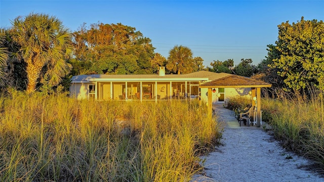 view of ranch-style home