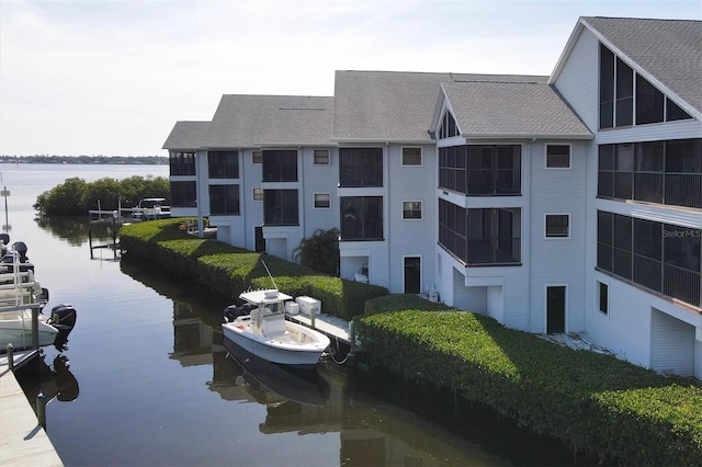 view of property featuring a water view