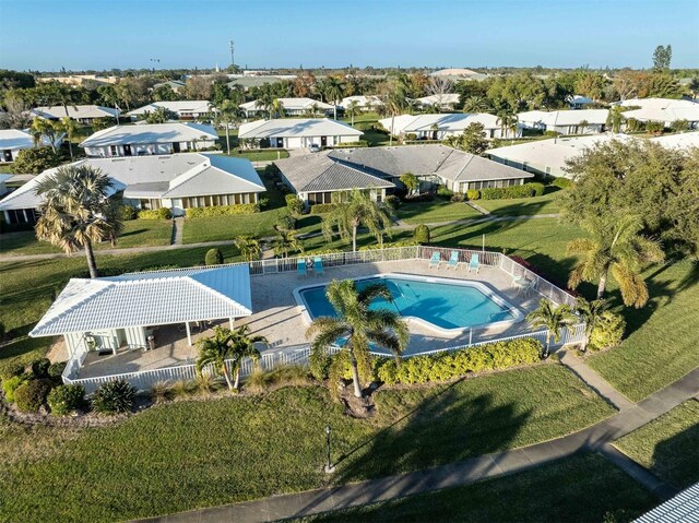 birds eye view of property