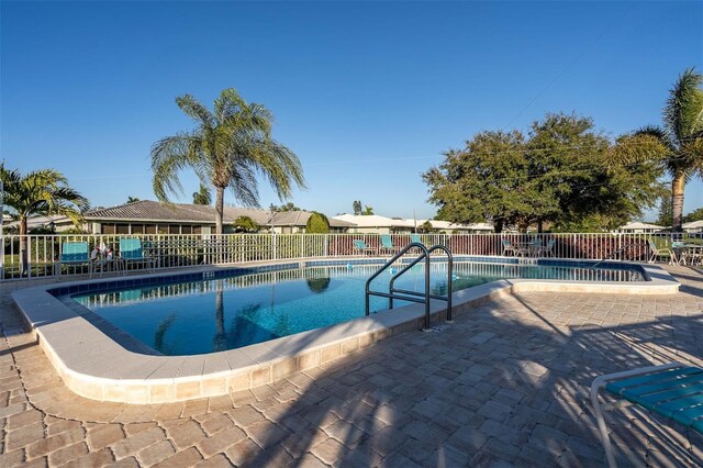 view of pool with a patio area