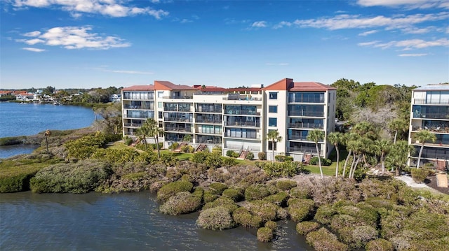 view of property featuring a water view