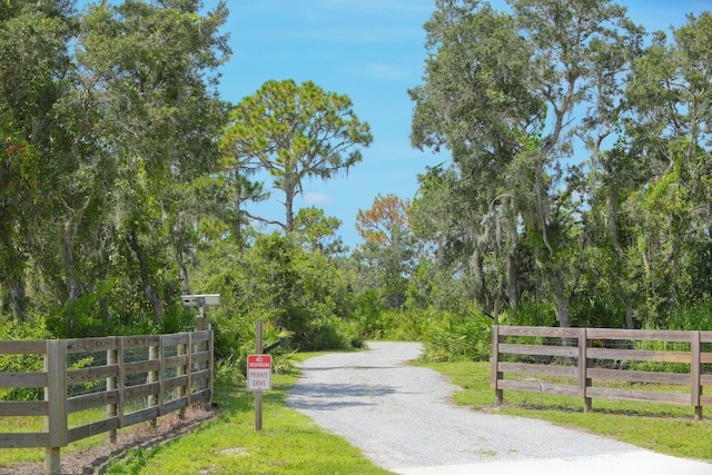 view of road