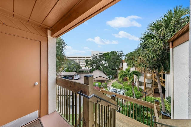 view of balcony