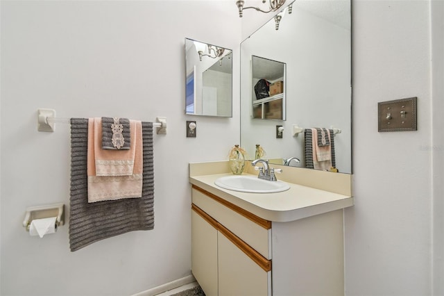 bathroom featuring vanity