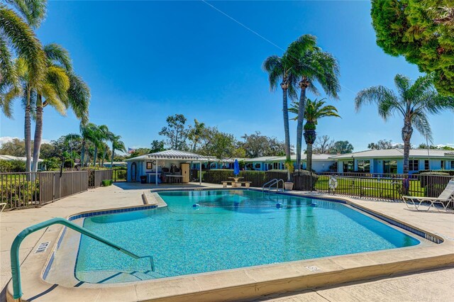 view of pool with a patio area