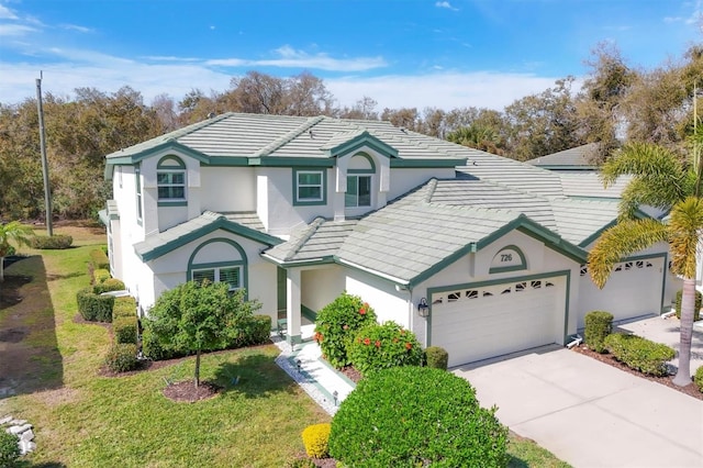 view of property with a front yard