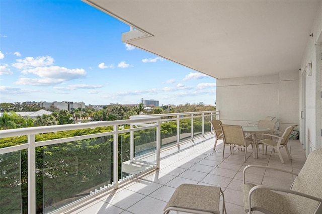 view of balcony